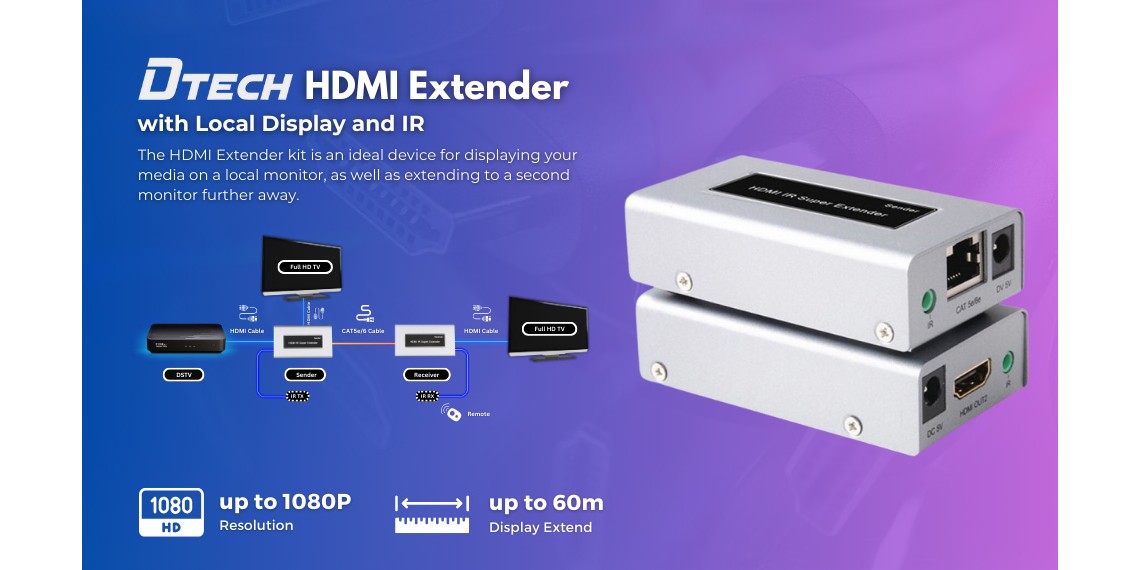 Feature Friday - DTECH 60m HDMI Extender!