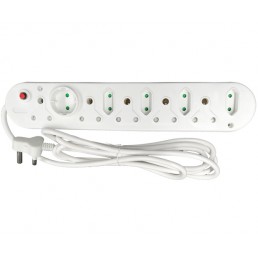 10-Way Multi Plug (5x16A and 5x5A) - 3m Power Cord