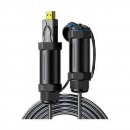 DTECH 20m 8K HDMI Armor Fiber Optic Cable With Waterproof Shell