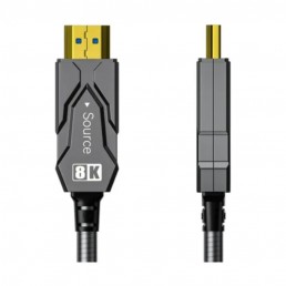 DTECH 20m 8K HDMI Armor Fiber Optic Cable With Waterproof Shell