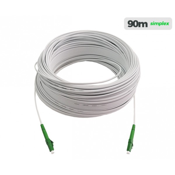 UltraLAN Pre-Terminated Drop Cable (LC/APC) Simplex - 90m White (FIB ...