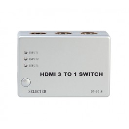 HDMI 3way Intelligent Source Switch with Remote