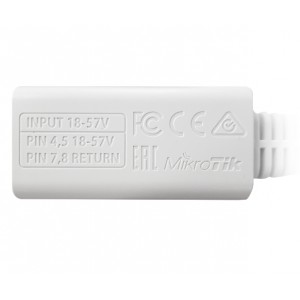 MiktoTik Gigabit Passive PoE Injector (RBGPOE)