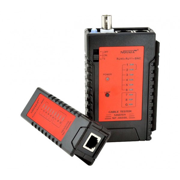 Noyafa Cable Tester for UTP/STP/Coaxial cable (RJ11/RJ45/BNC)