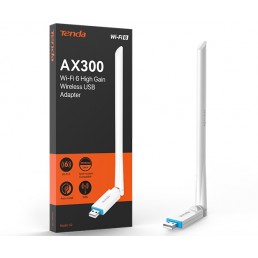 Tenda AX300 Wi-Fi 6 High Gain Wireless USB Adapter (TND-USB-U2)