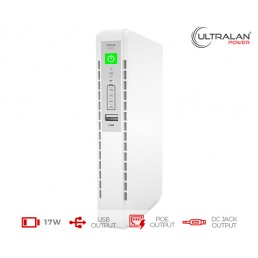 UltraLAN Micro UPS (DC, USB & PoE) - 17W 8.8AH