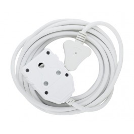 5m 10A Extension Cord with Double Coupler