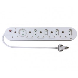 10-Way Multi Plug with surge protection (5X16A+4X5A) - 50cm Power Cord