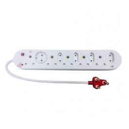 10-Way Multi Plug with overload and surge protection (5X16+4X5A) - 50cm Power Cord