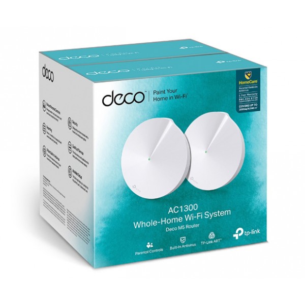 TP-LINK Deco M5 Whole Home WiFi (2-Pack)