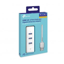 TP-LINK USB 3.0 to Gigabit Ethernet and 3-port USB Hub Adapter (TL-UE330)