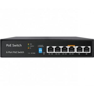 UltraLAN SF1006P - 6-Port 100Mbps AI PoE Switch