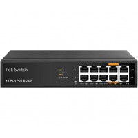 UltraLAN SF1010P - 10-Port 100Mbps AI PoE Switch