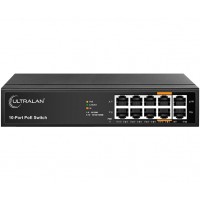 UltraLAN SF1010P - 10-Port 100Mbps AI PoE Switch with Gigabit Uplinks