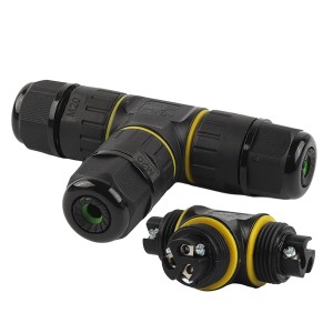 M20 3-Pin IP68 Waterproof Outdoor Cable Connector M20 3-Pin IP68 Waterproof Outdoor Cable Connector