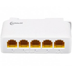 4-Port Gigabit PoE Extender (1x PoE In, 4x PoE Out)