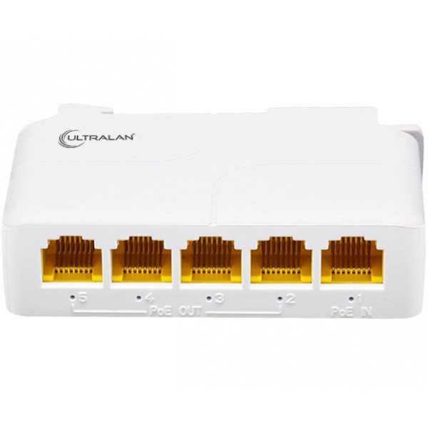 4-Port Gigabit PoE Extender (1x PoE In, 4x PoE Out)