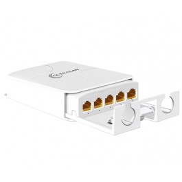4-Port Gigabit Outdoor PoE Extender (1x PoE In, 4x PoE Out)