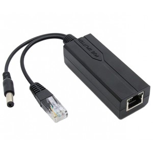 PoE Splitter - 802.3af/at to 12V/1A DC & Ethernet