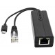 PoE Splitter - 802.3af/at to 5V/2.4A Micro-USB & Ethernet