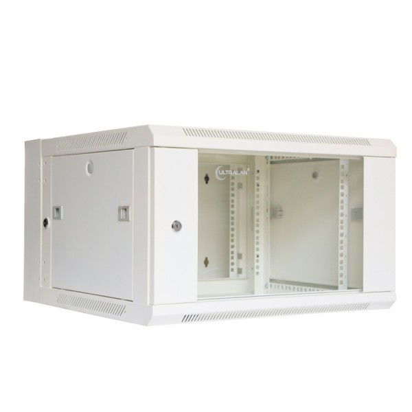 UltraLAN 6U Swing Frame Wall Mount Cabinet (White)