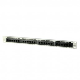 UltraLAN 24 Port CAT6 Patch Panel (White)