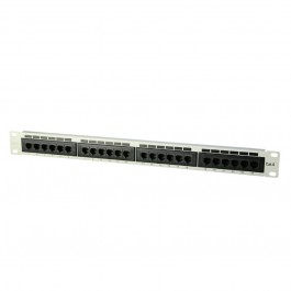 UltraLAN 24 Port CAT6 Patch Panel (White)
