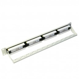 UltraLAN 24 Port CAT6 Patch Panel (White)
