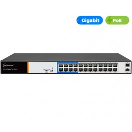 UltraLAN 24 Port 300W Gigabit Ethernet AI PoE Switch with 2 SFP Uplink Ports