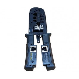 Multifunction RJ45 Crimping Tool with Built-in Wire Tester